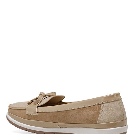 BELTEN Bej Kadın Loafer_2