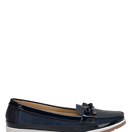 BELTEN Lacivert Kadın Loafer_3