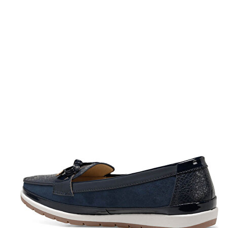 BELTEN Lacivert Kadın Loafer_4