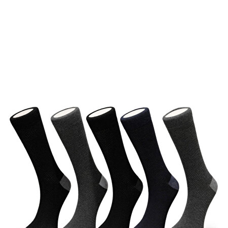 MESHH 5 LI SKT-M Çok Renkli Erkek Soket Çorap