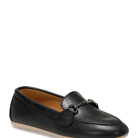 DS21010 1FX Siyah Kadın Loafer Ayakkabı_2