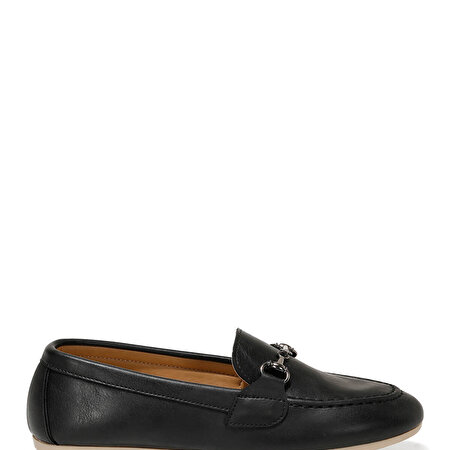 DS21010 1FX Siyah Kadın Loafer Ayakkabı_3