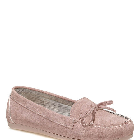 DS20054 1FX Pudra Kadın Loafer Ayakkabı