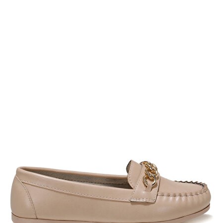 DS21071T 1FX Bej Kadın Loafer Ayakkabı_1