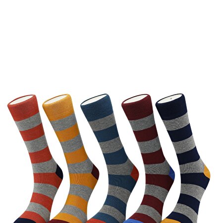 COLOR CIRCLE 5 LI SKT-M 1 Çok Renkli Erkek Soket Çorap