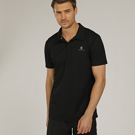 M-18182 SKY KK POLO TSHIR Siyah Erkek T-Shirt