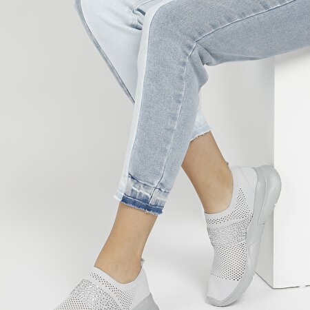 KIARA.Z 1FX Gri Kadın Slip On Ayakkabı_1