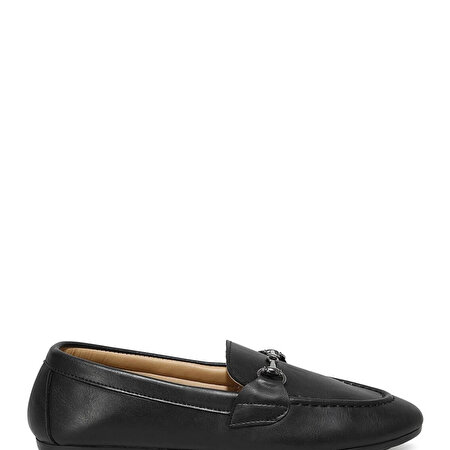 DS21010 1PR Siyah Kadın Loafer Ayakkabı_1