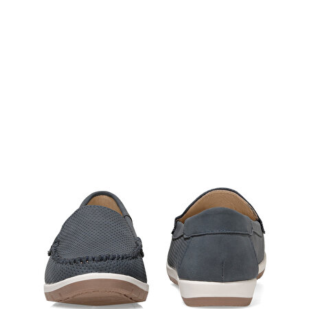 HUNT 1FX Lacivert Kadın Loafer Ayakkabı_6