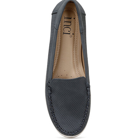 HUNT 1FX Lacivert Kadın Loafer Ayakkabı_7