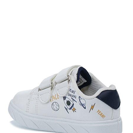 JAZZ 1PR Beyaz Erkek Çocuk Sneaker Ayakkabı_2