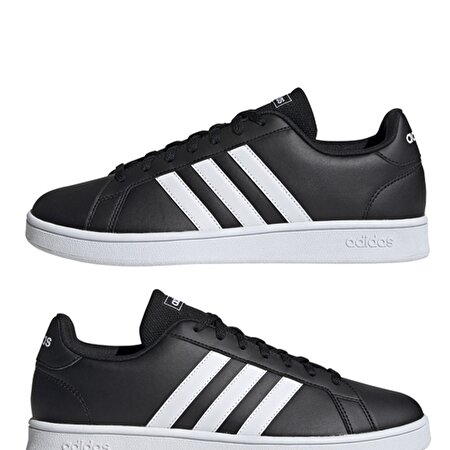 GRAND COURT BASE Siyah Erkek Sneaker Ayakkabı_7