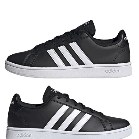 GRAND COURT BASE Siyah Kadın Sneaker_2
