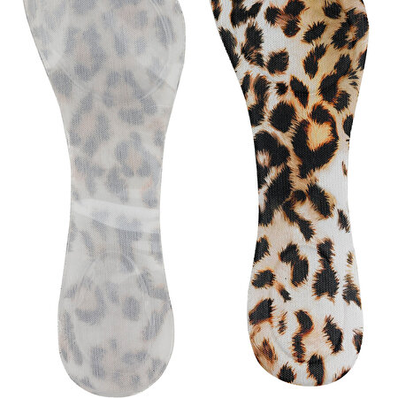 HIGH HEEL JEL 1FX Leopar Kadın Tabanlık