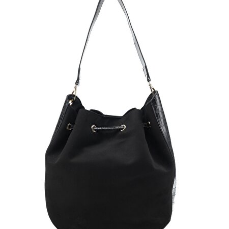 21FWBAG1027 1PR Siyah Kadın Omuz Çantası_2
