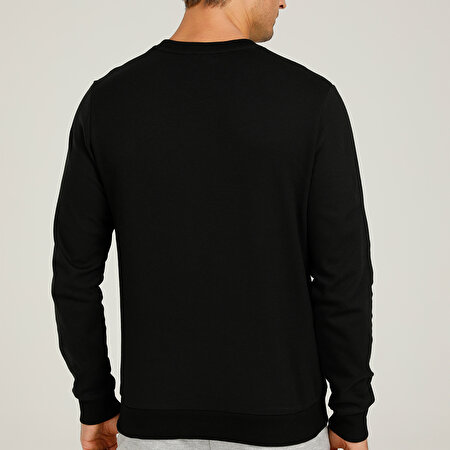 CT752 LOGAN SWEATSHIRT 1P Siyah Erkek Sweatshirt_1