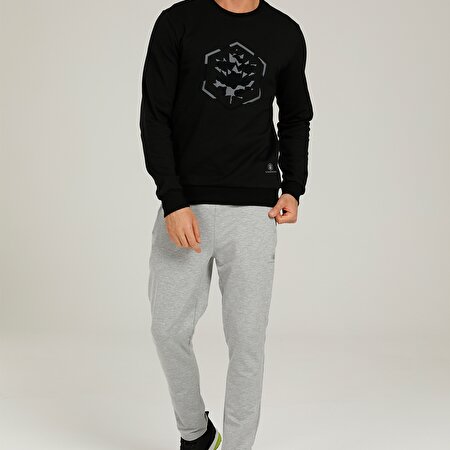 CT752 LOGAN SWEATSHIRT 1P Siyah Erkek Sweatshirt_2