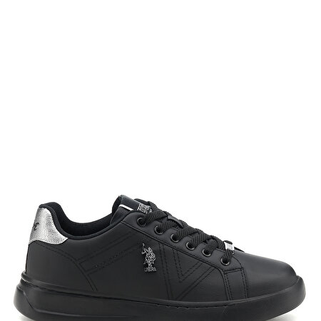 EXTRA 1PR Siyah Kadın Havuz Taban Sneaker_1