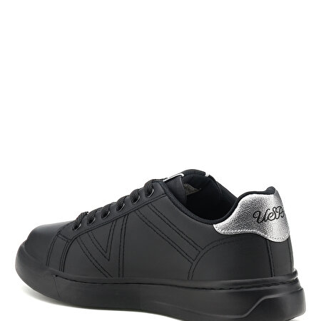 EXTRA 1PR Siyah Kadın Havuz Taban Sneaker_2