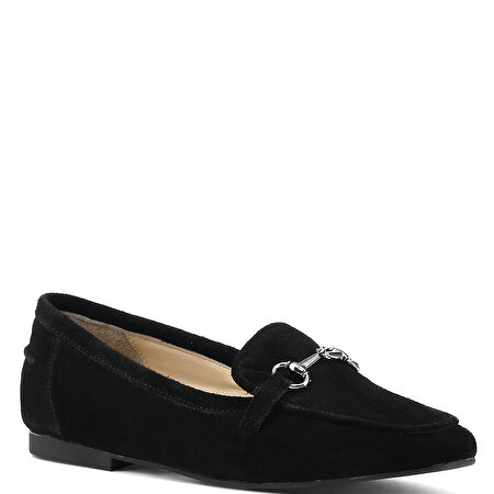 GETEN 1PR Siyah Kadın Loafer
