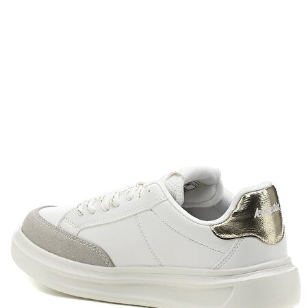 CARLOTTA 1PR Beyaz Kadın Havuz Taban Sneaker_2