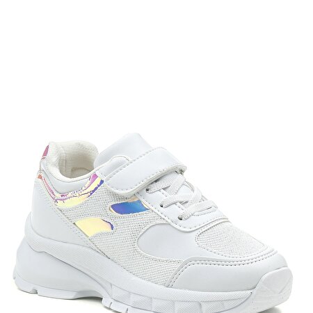 ALVİN 1PR Beyaz Kız Çocuk Fashion Sneaker_0