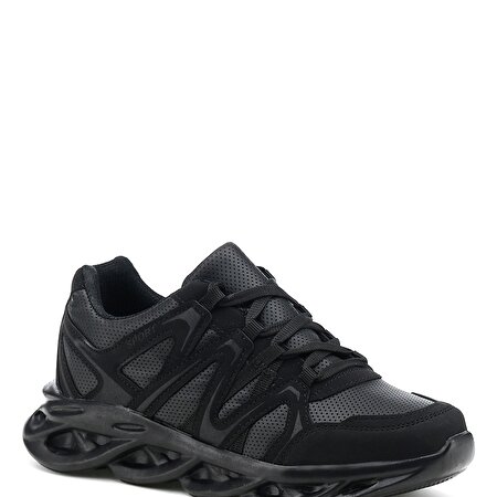 YORGOS 1PR Siyah Erkek Çocuk Sneaker