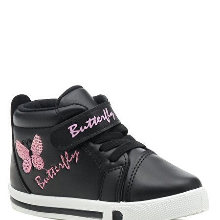 617216.P1PR Siyah Kız Çocuk Fashion Sneaker_0