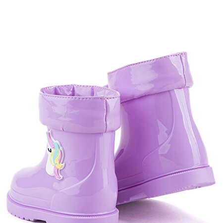 W10253 BIMBI UNICORNIO Lila Kız Çocuk Yağmur Çizmesi_2