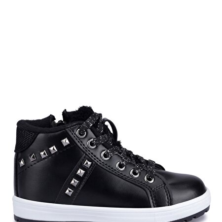 PELLİ 1PR Siyah Kız Çocuk Sneaker Ayakkabı_1