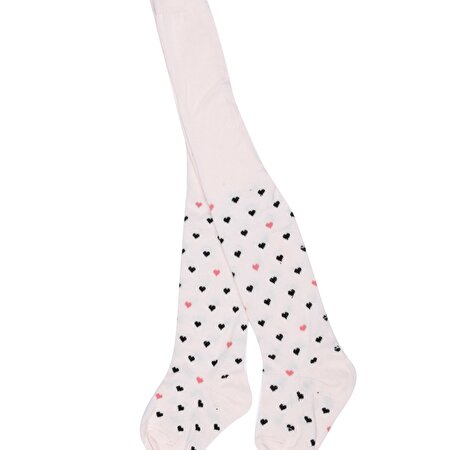 MINI HEARTS 2 LI TIGHTS-G Pembe Kız Çocuk Külotlu Çorap
