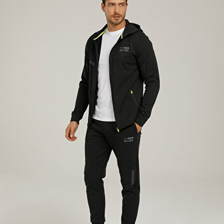 HUNTER REFLECTIVE FULL ZI Gri Erkek Eşofman Üstü_2