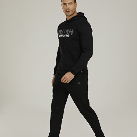 SN551 BRUNO JOGGER 1PR Siyah Erkek Eşofman_2