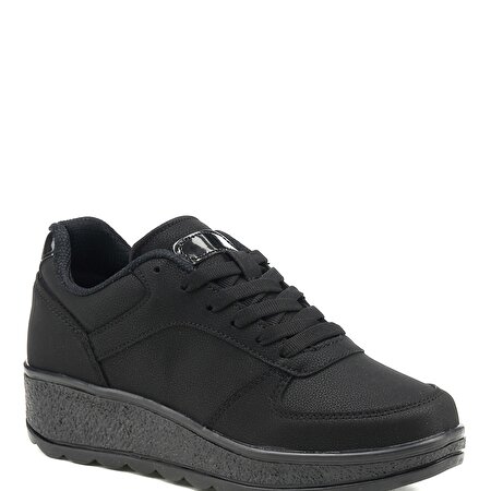 MILA PU W 1PR Siyah Kadın Sneaker Ayakkabı