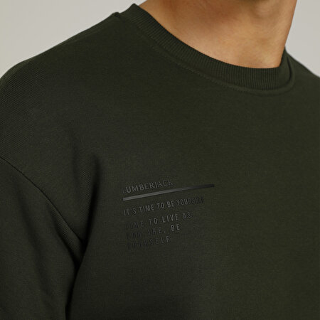 MICHAEL SWEATSHIRT 1PR Haki Erkek Sweatshirt_3