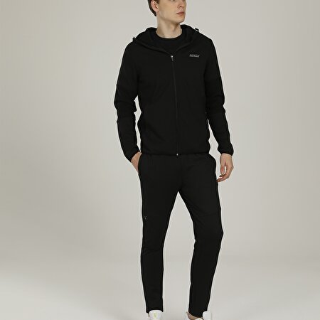 SN589 RUSH COLORBLOCK FUL Siyah Erkek Eşofman Üstü_2
