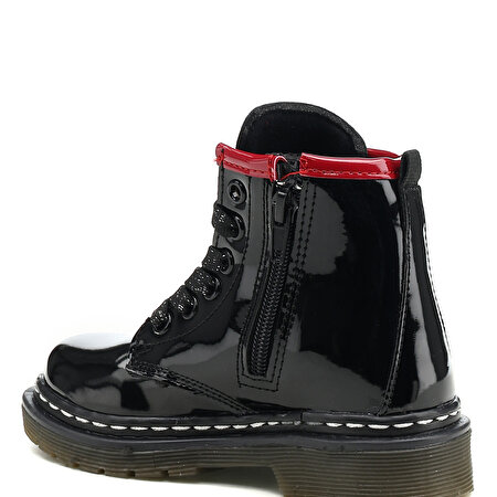 511800.P1PR Siyah Kız Çocuk Sneaker Bot_2