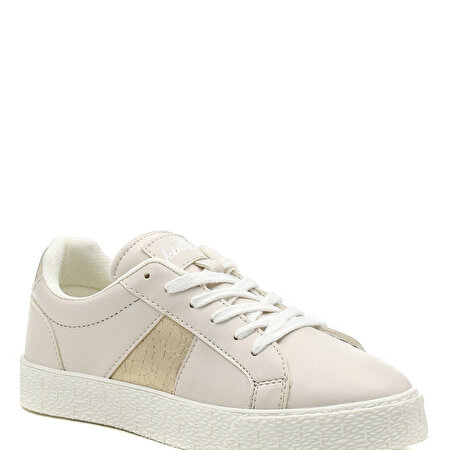 PUDER 2FX Taş Rengi Kadın Sneaker