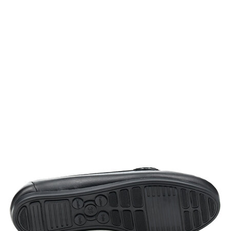 DS20053 2FX Siyah Kadın Loafer Ayakkabı_3
