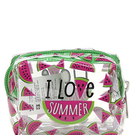 PRETTY WATERMELON 2FX Şeffaf Kadın Bozuk Para Cüzdanı_1