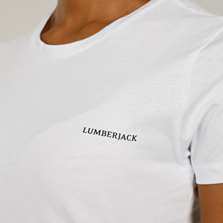 CT122 BASIC C NECK T-SHIR Beyaz Kadın T-Shirt_3