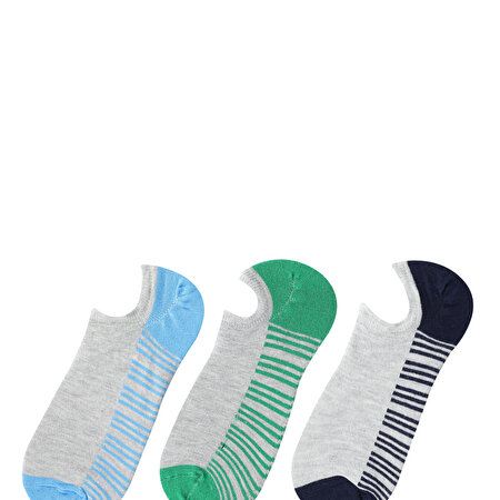 COLOR SOLE 3 LU SNEAKER P GRI MULTI Erkek Çorap