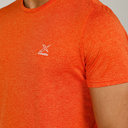 SN233 BASIC MOULINE T-SHI TURUNCU KATYONK Erkek Kısa Kol T-Shirt_3