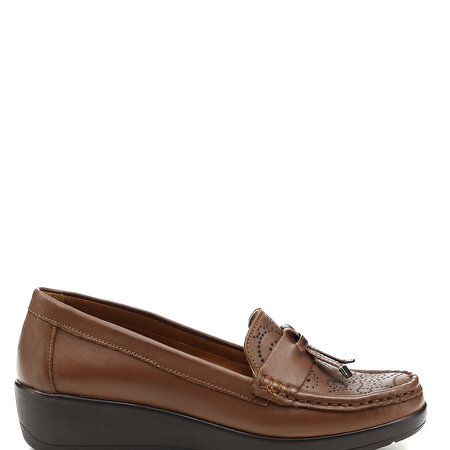 103676.Z2FX Taba Kadın Loafer Ayakkabı_1