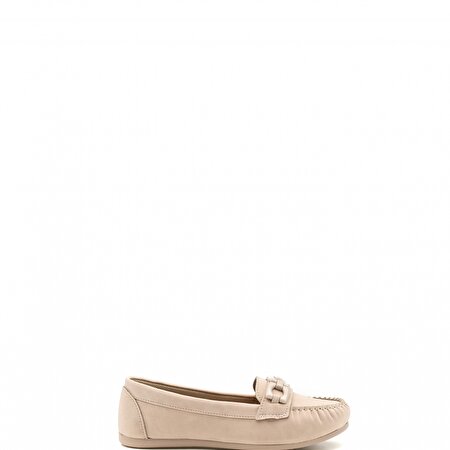 DS22008 2FX Pudra Kadın Loafer Ayakkabı_1
