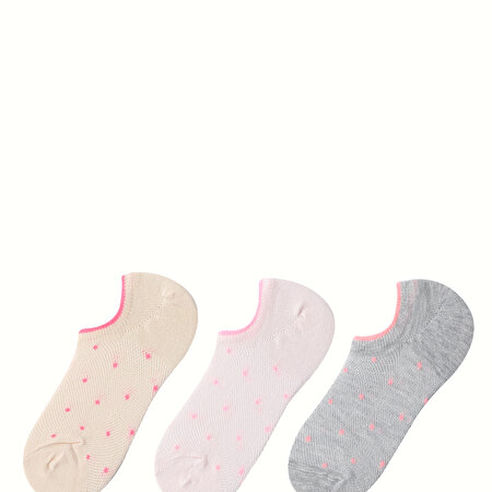 NEON DOT 3 LU SNEAKER PTK Çok Renkli Kadın Çorap