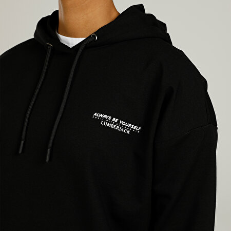 CT1165 ANNA HOODIE 2FX Siyah Kadın Sweatshirt_3