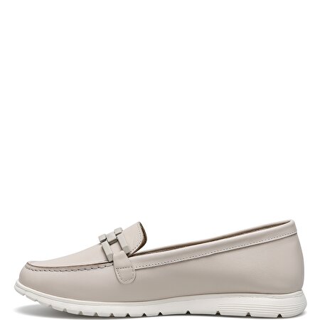 MARITA.Z 2FX Bej Kadın Loafer Ayakkabı_3