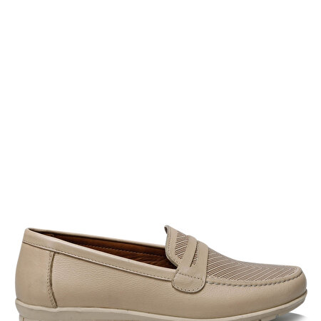 103662.Z2FX Bej Kadın Loafer Ayakkabı_1
