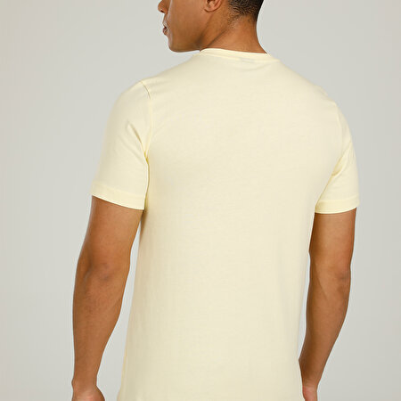 CT1142 LA T-SHIRT 2FX Sarı Erkek Kısa Kol T-Shirt_1